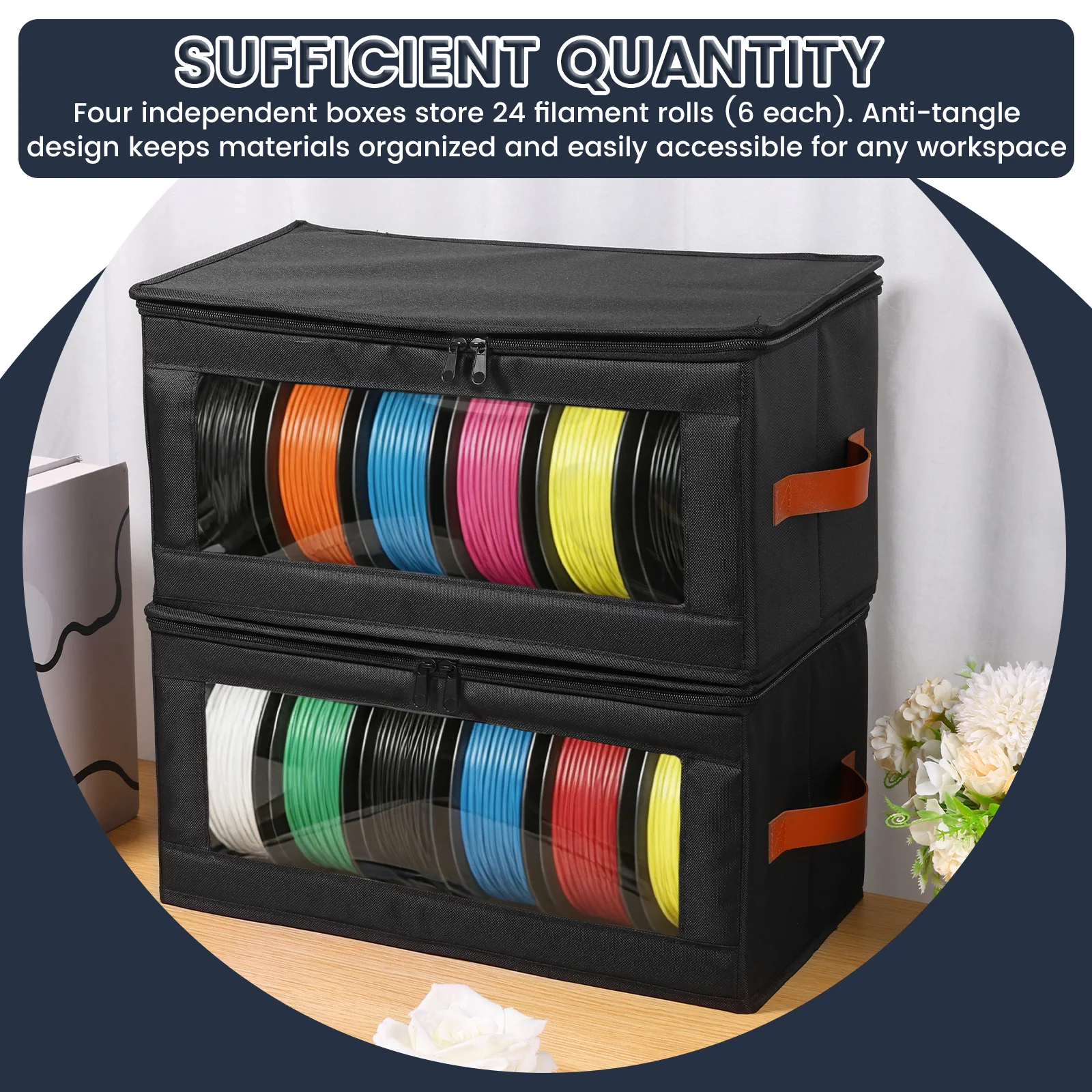 4Pcs Filament Storage Box Larg - Commercial Fabric Printing Machine 评论和价格