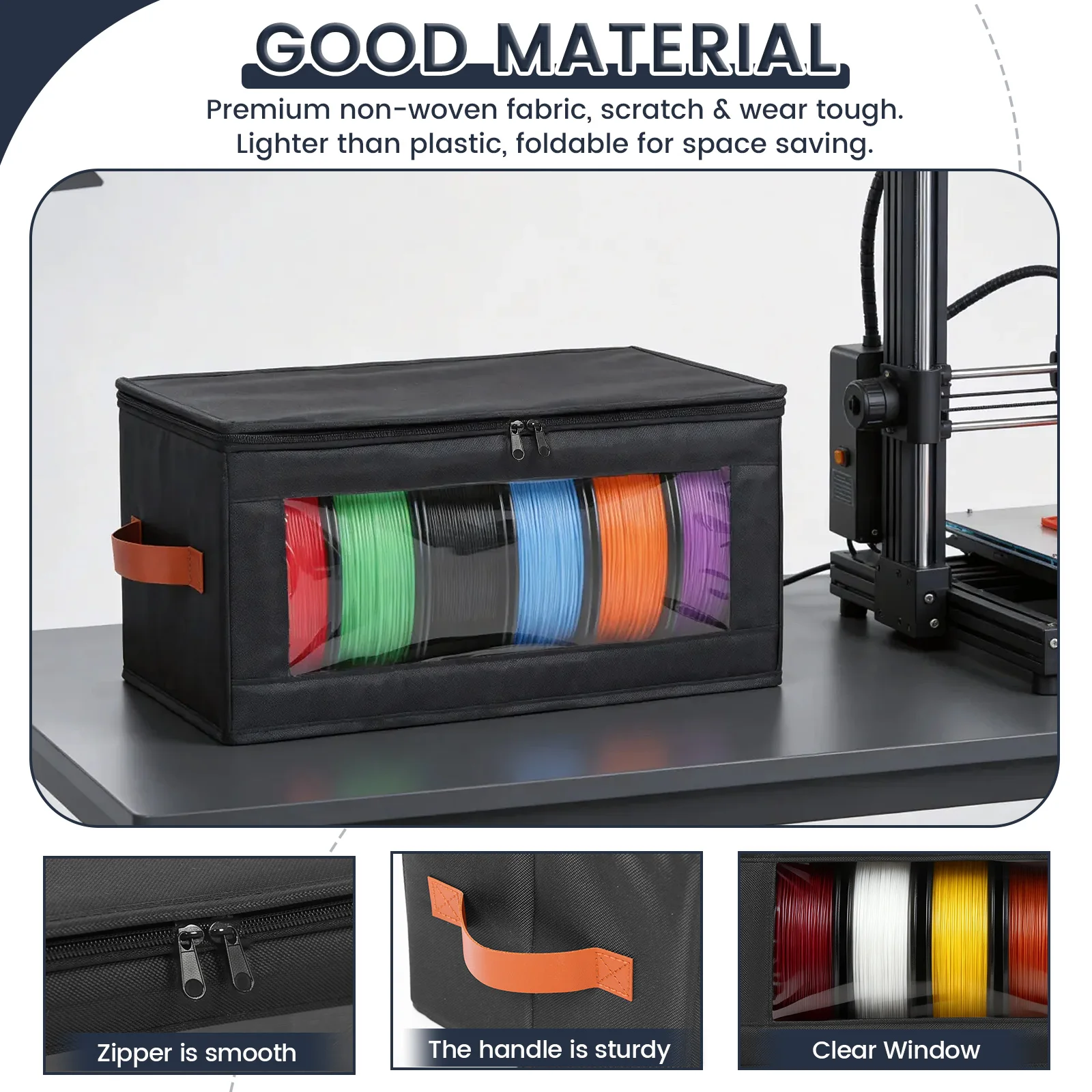4Pcs Filament Storage Box Larg - Commercial Fabric Printing Machine 评论和价格