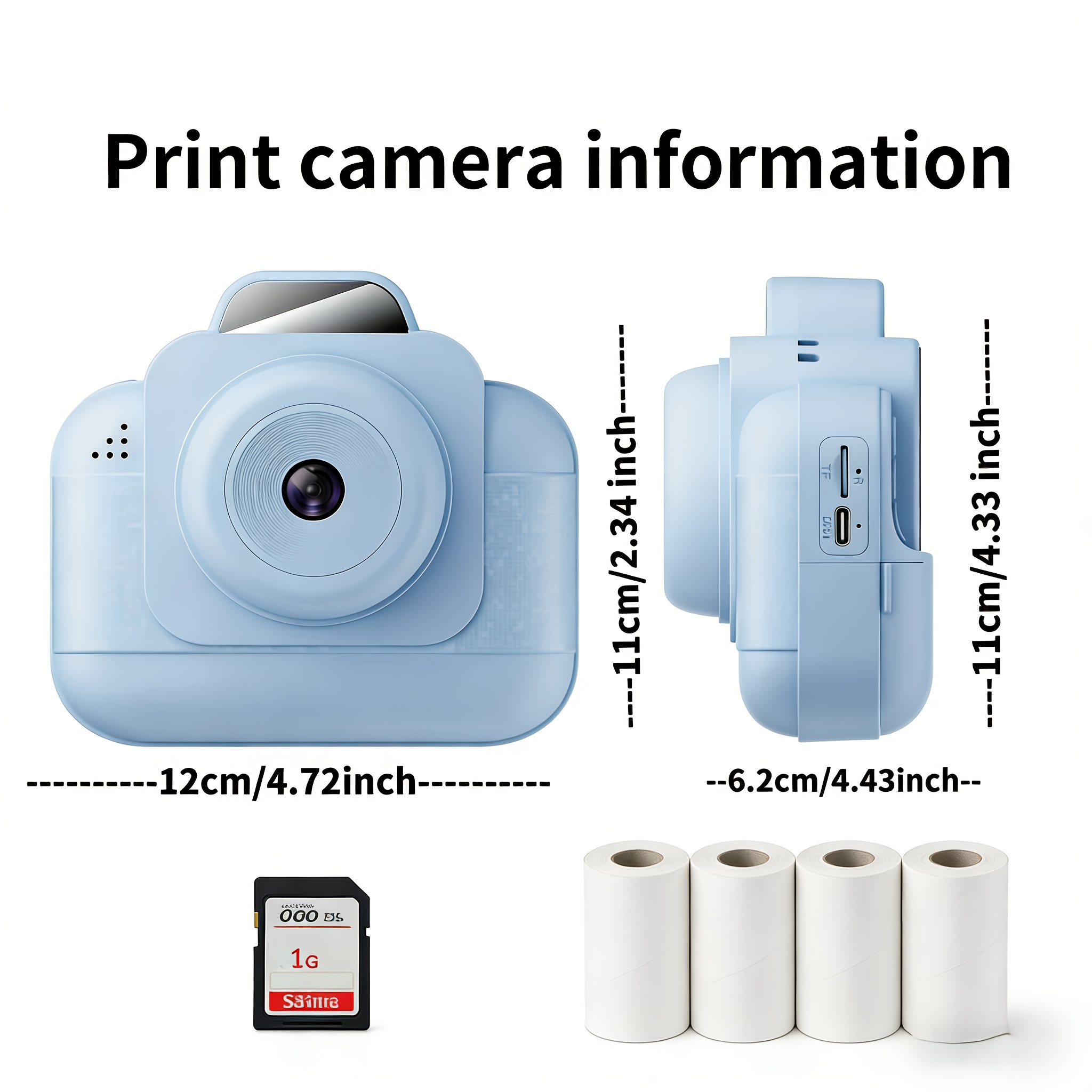 Portable photo printer (blue)  - Photo Printer 评论和价格