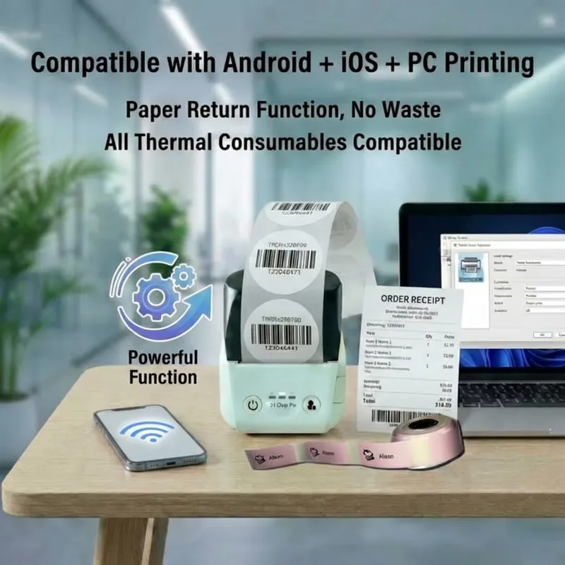 Mini 58mm Receipt Thermal Port - Label Printer 评论和价格